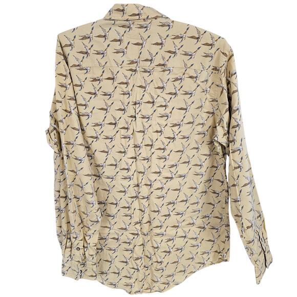 NOWELLS Pulitzer Men's Large Vintage All Over Duck Hunting Button Down Shirt - Picture 2 of 8